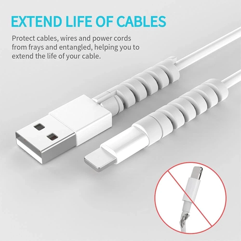 6/10/12/20pcs  Protector Silic – обзор и цена Coiled Usb Cable