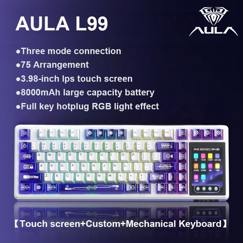 AULA L99 Intelligent Screen Me – обзор и цена Gaming Keyboard Expensive