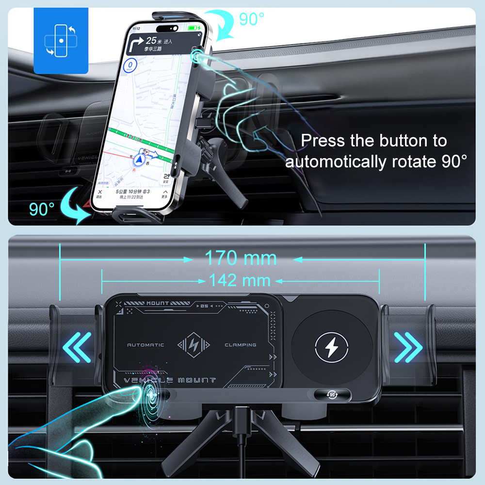 Car Wireless Charger Dual Coil – обзор и цена Coiled Usb Cable