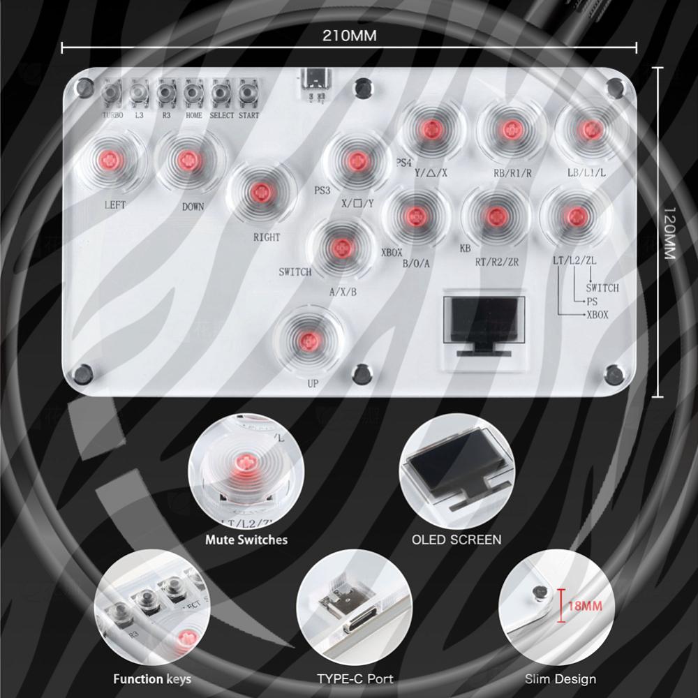 Arcade Joystick 12Keys All-But – обзор и цена Gaming Keyboard No Rgb