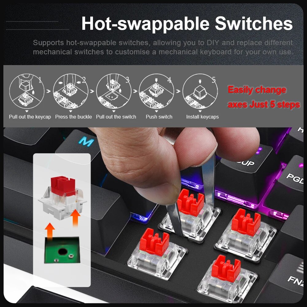 E-YOOSO Z686 RGB USB 60% Mini  – обзор и цена Gaming Keyboard E Yooso