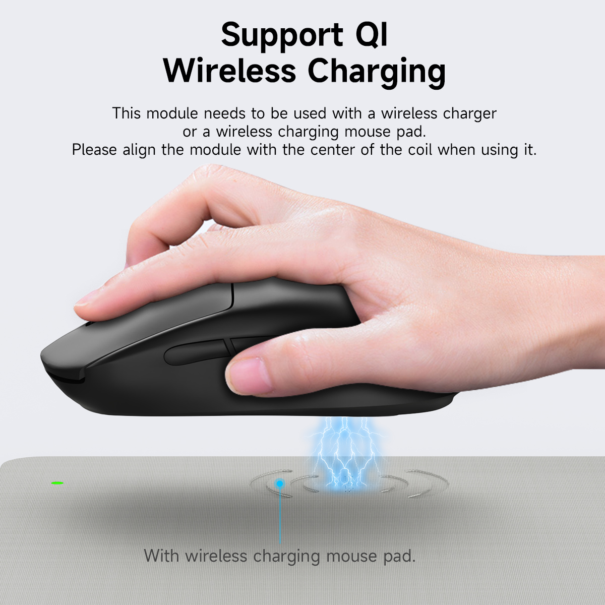 Qi Wireless Mouse Module for L – обзор и цена Gaming Keyboard Ergonomic