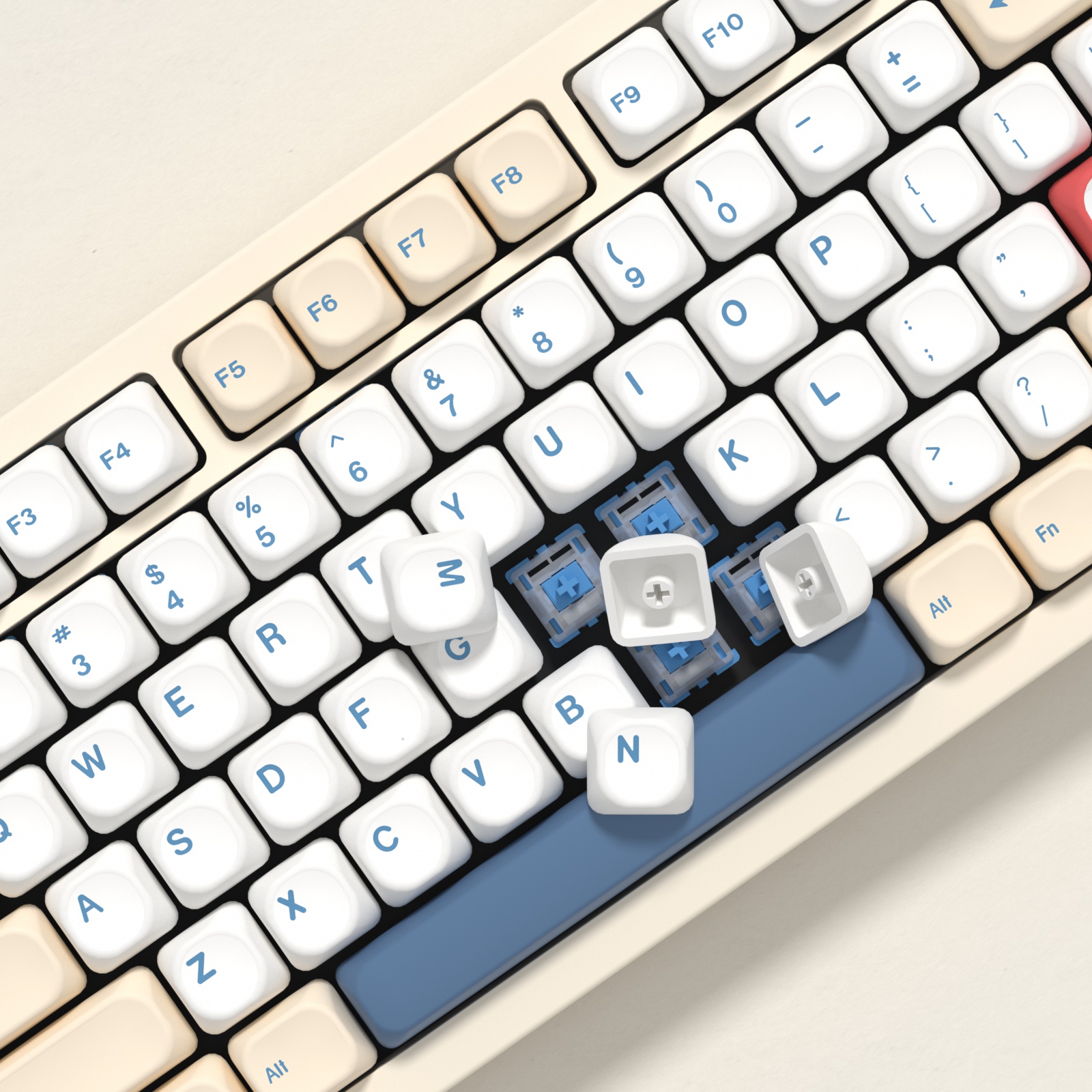 KBDiy GMK Soymilk Keycaps Retr – обзор и цена Gaming Keyboard Number Pad