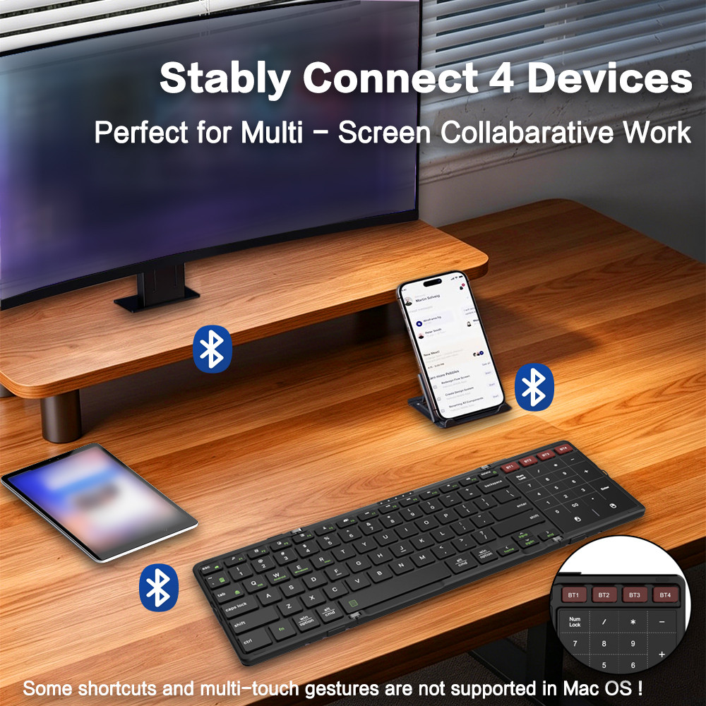 JOMAA Foldable Bluetooth Keybo – обзор и цена Gaming Keyboard Number Pad