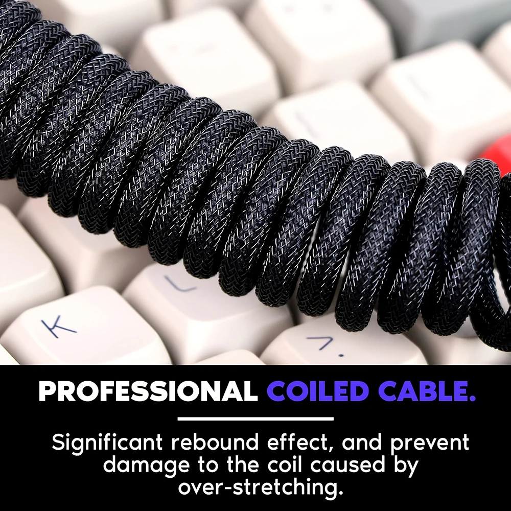 1.5m Coiled Keyboard Cable USB – обзор и цена Gaming Keyboard Type C