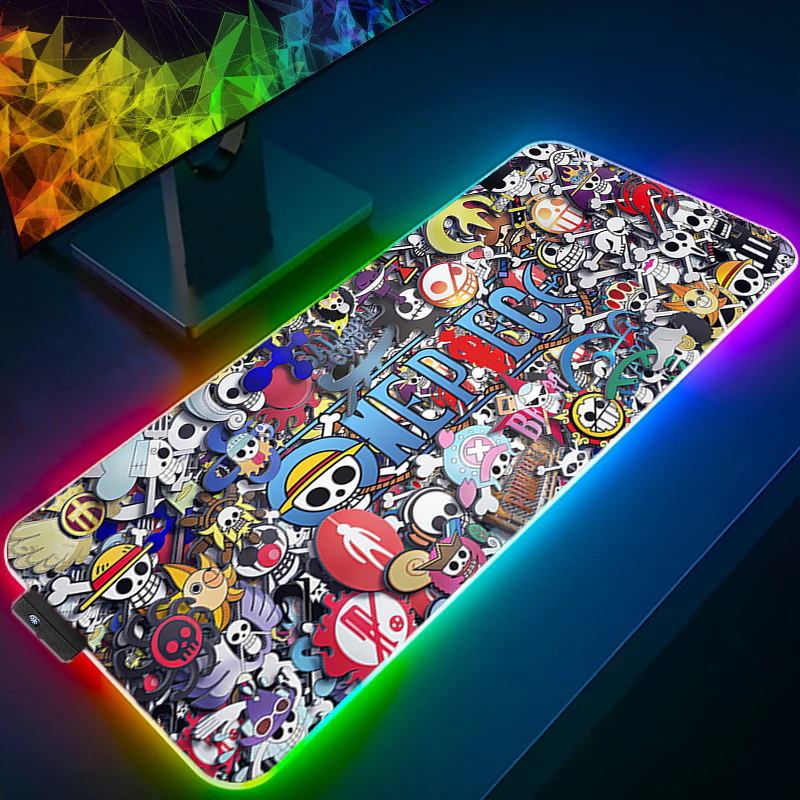 LED Mouse Pad One Piece Luffy  – обзор и цена Gaming Keyboard No Rgb