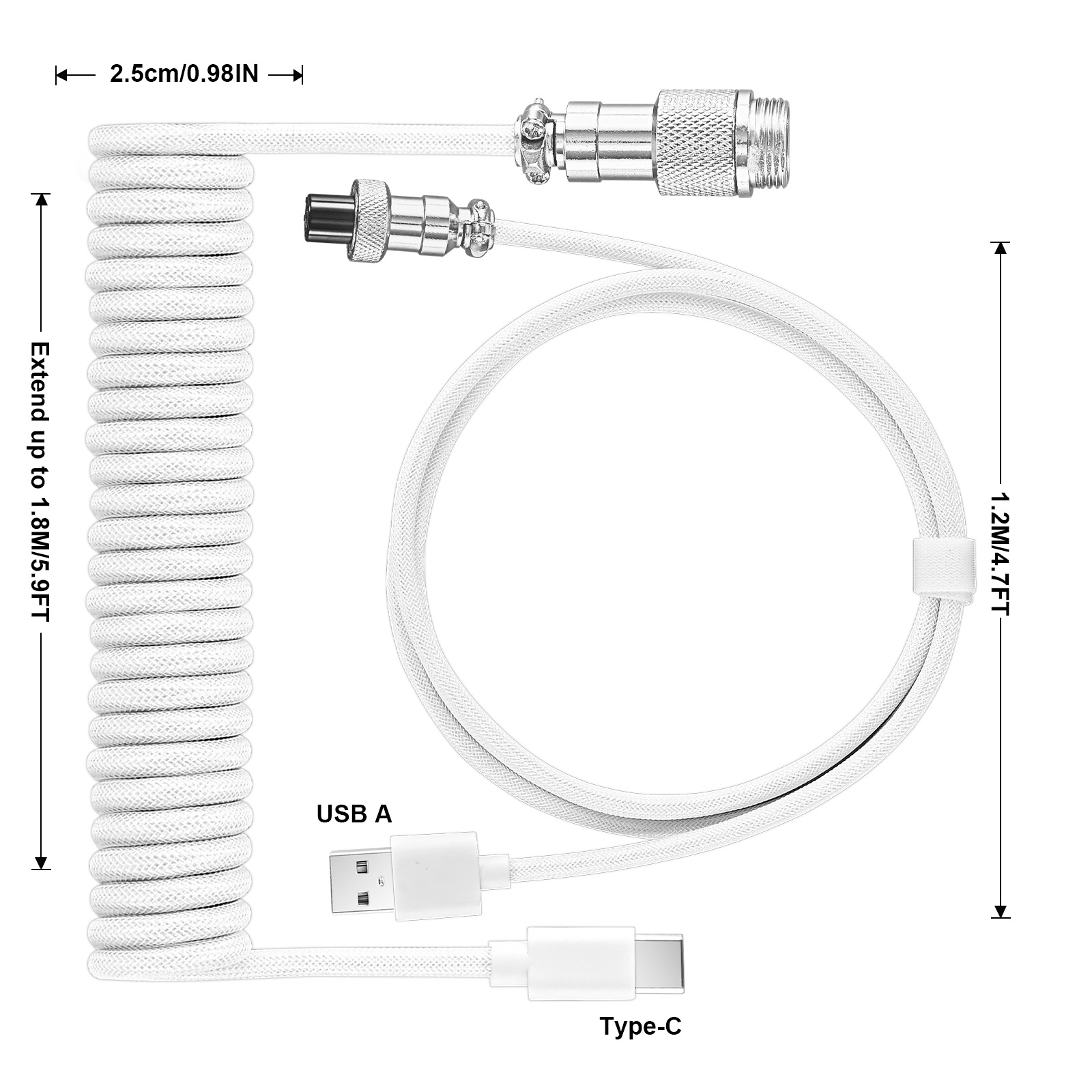 Type C Mechanical Keyboard Coi – обзор и цена Coiled Usb Cable
