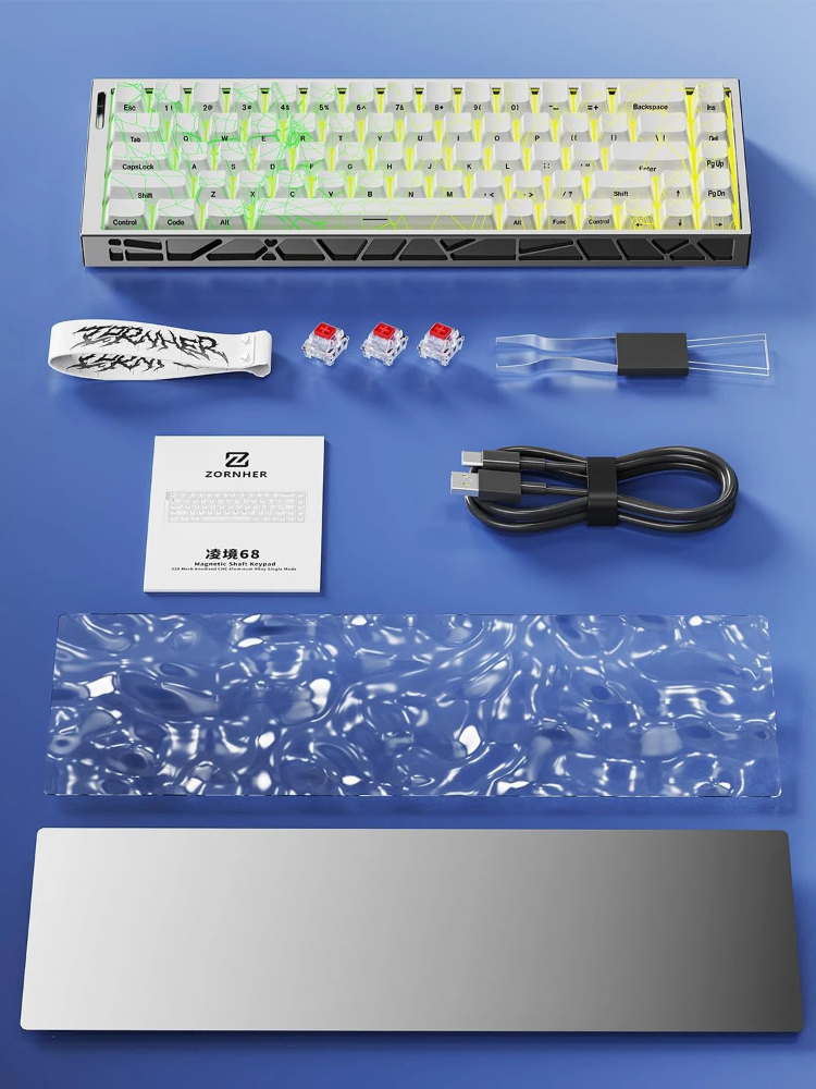 ZORNHER ZH68HE Magnetic Keyboa – обзор и цена Gaming Keyboard Magnetic Switches
