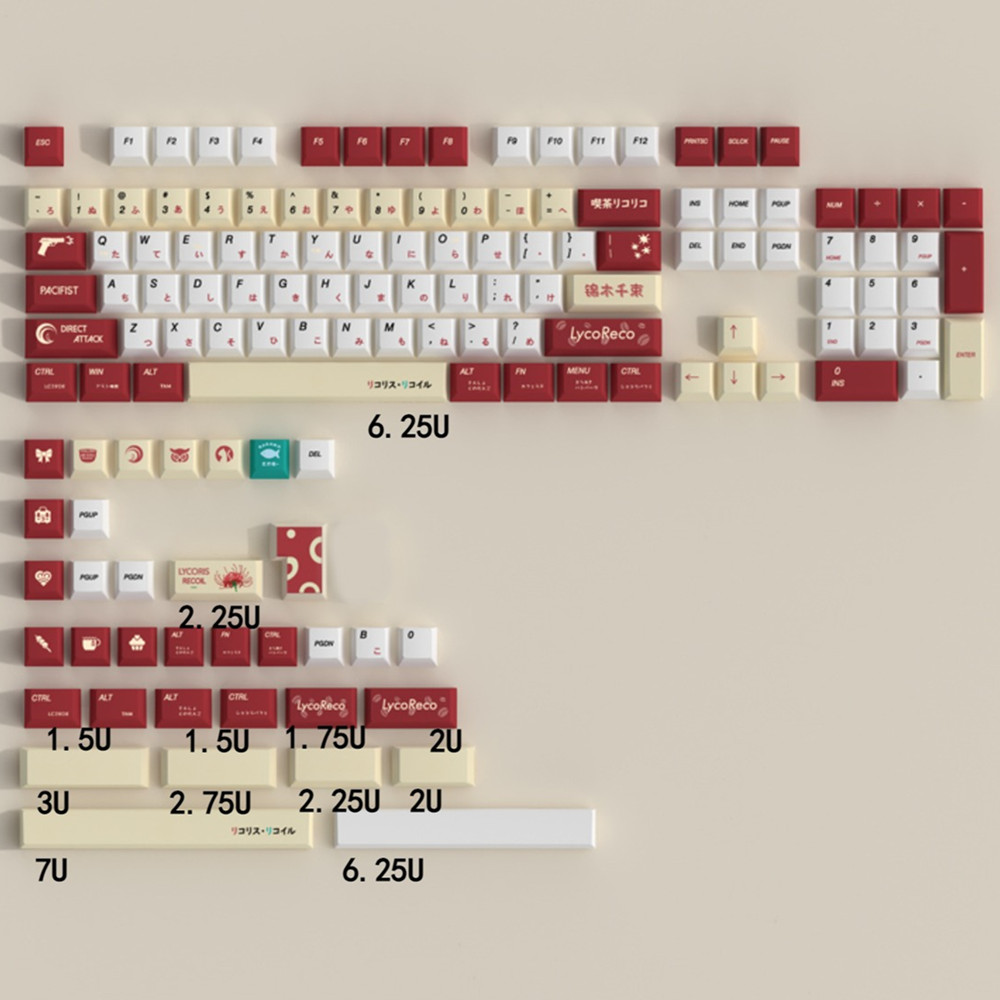 Lycoris Recoil Anime PBT Keyca – обзор и цена Gaming Keyboard Ergonomics