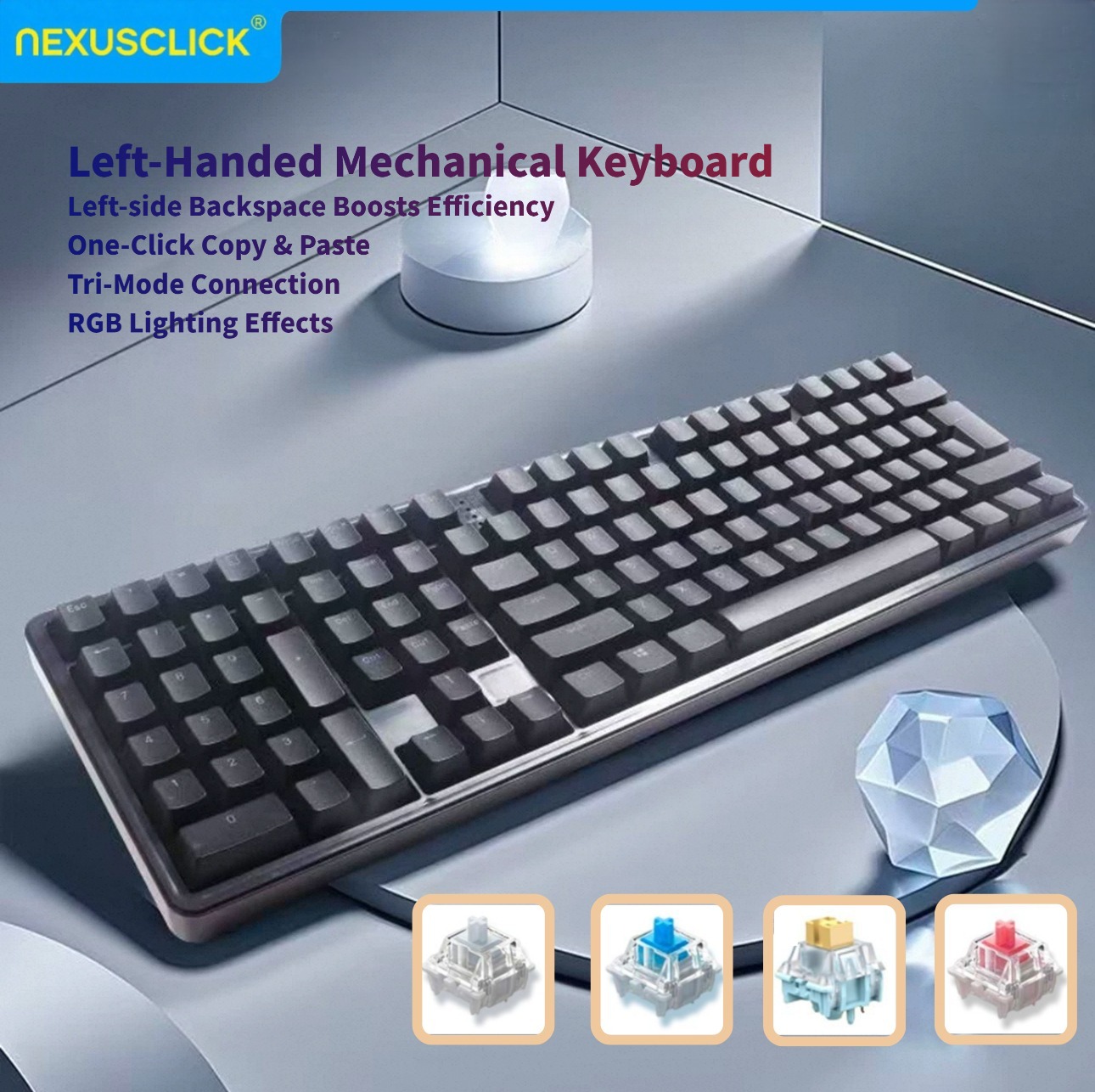 NexusClick Ergonomic Left Hand – обзор и цена Gaming Keyboard Number Pad